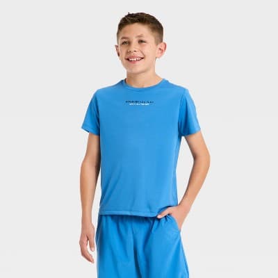 Boys' Active Graphic T-Shirt - All In Motion™ Blue XXL
