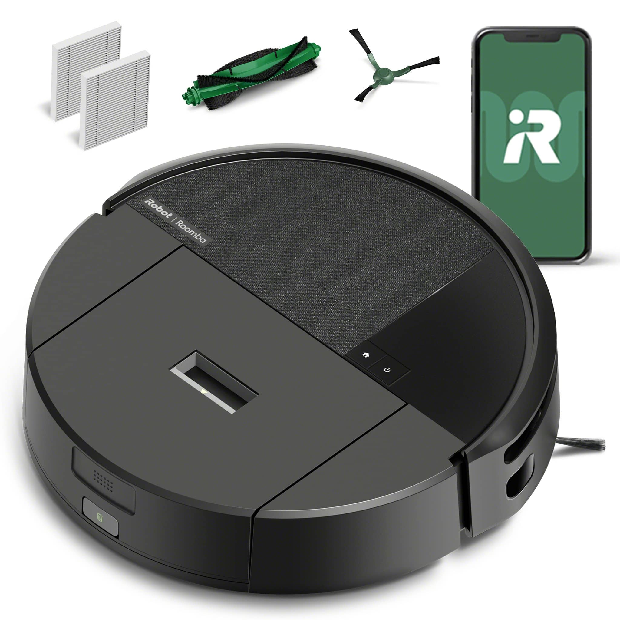 iRobot - Roomba 205 DustCompactor Vacuum - Compacts Dirt Inside, No Emptying for 60 Days, Bagless, Intense Suction - Black