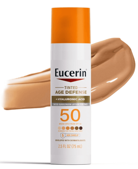 Eucerin Tinted Sunscreen with Hyaluronic Acid - Protect & Hydrate Skin