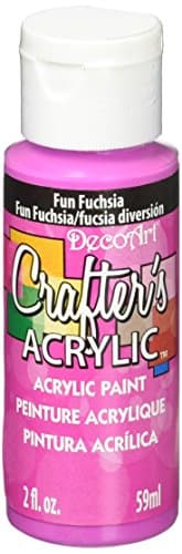 DecoArt DCA99-3 Crafter's Acrylic Paint, 2-Ounce, Fun Fuchsia
