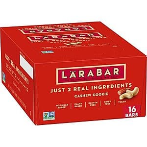 16-Pack of LARABAR Fruit & Nut Bars (Cashew Cookie) for $10.05