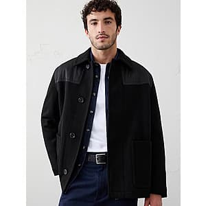 Banana Republic Men's Wool-Blend Coat: Cozy and Stylish at $32.50