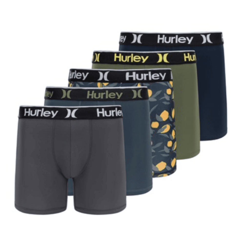 5-Pack Hurley Boxers for Just $19 (Less than $4 per Pair)