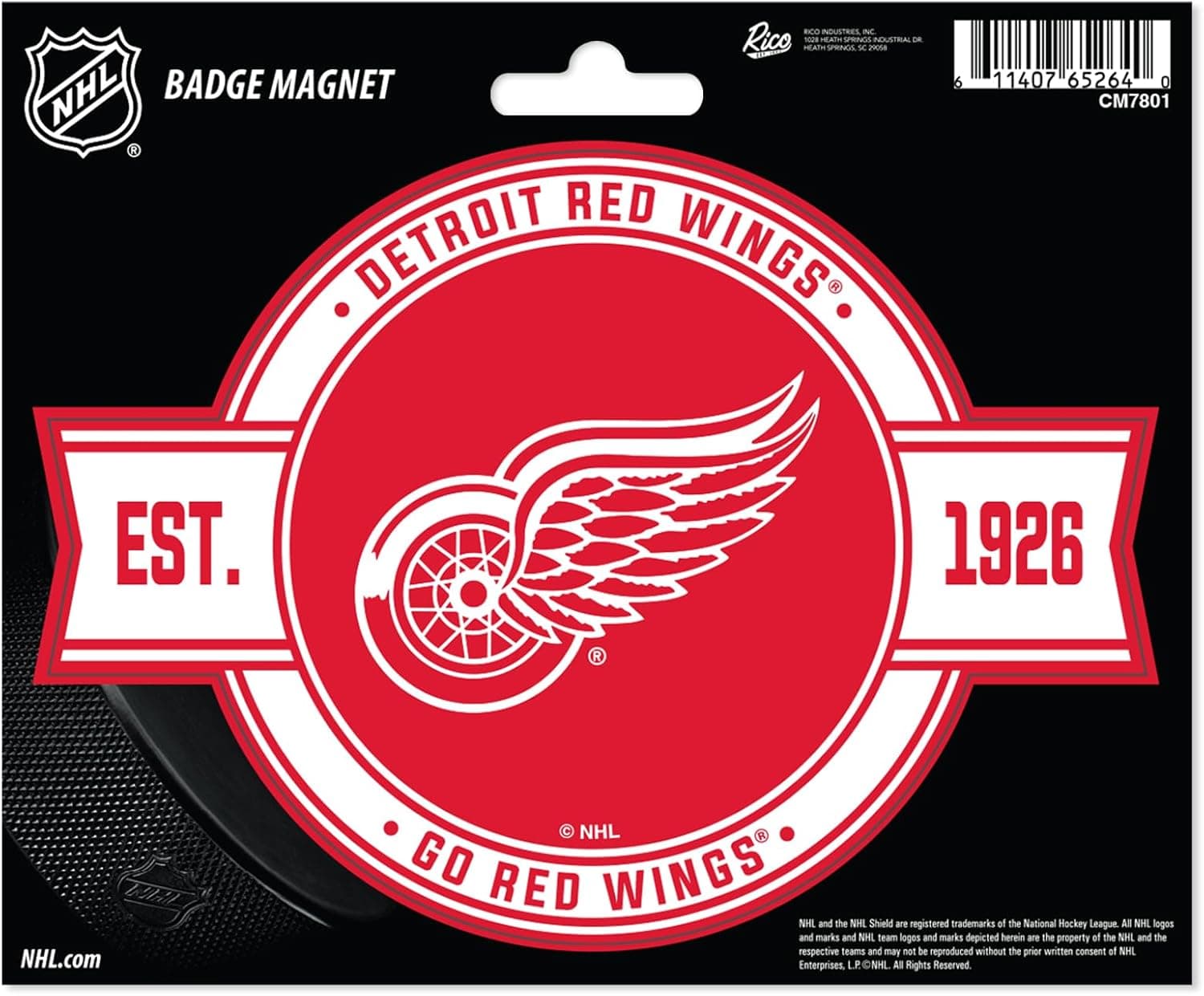 Elevate Your NHL Fandom with Detroit Red Wings Magnet