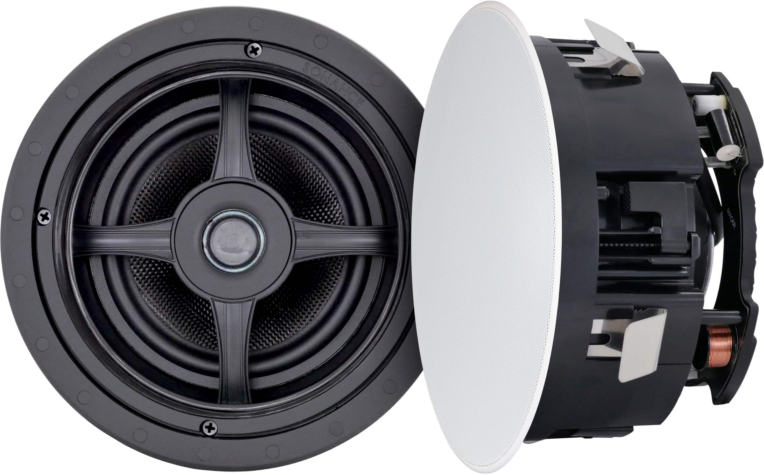 Sonance - MAG6R - Mag Series 6-1/2" 2-Way In Ceiling Speakers (Pair) - Paintable White