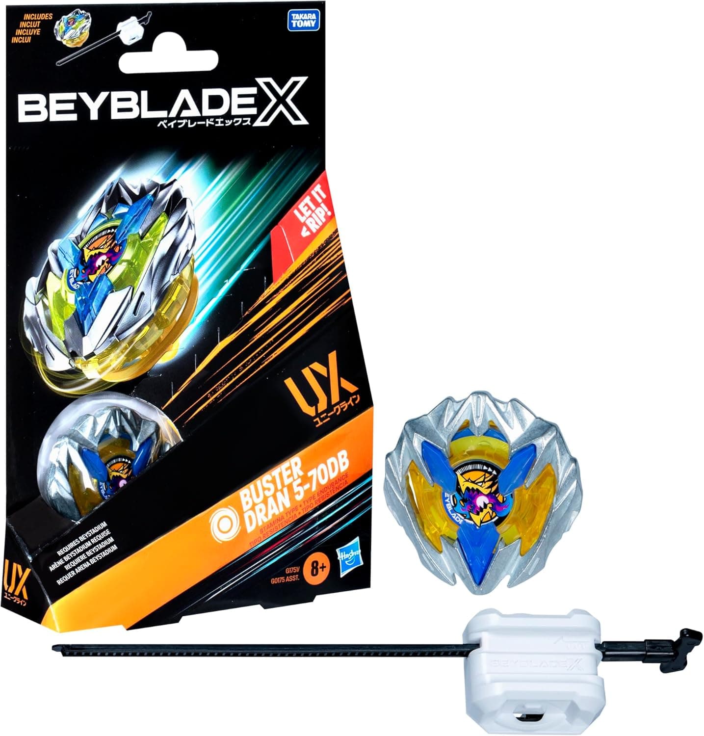 Beyblade X Buster Dran 5-70DB UX Starter Pack: Authentic Battling Fun