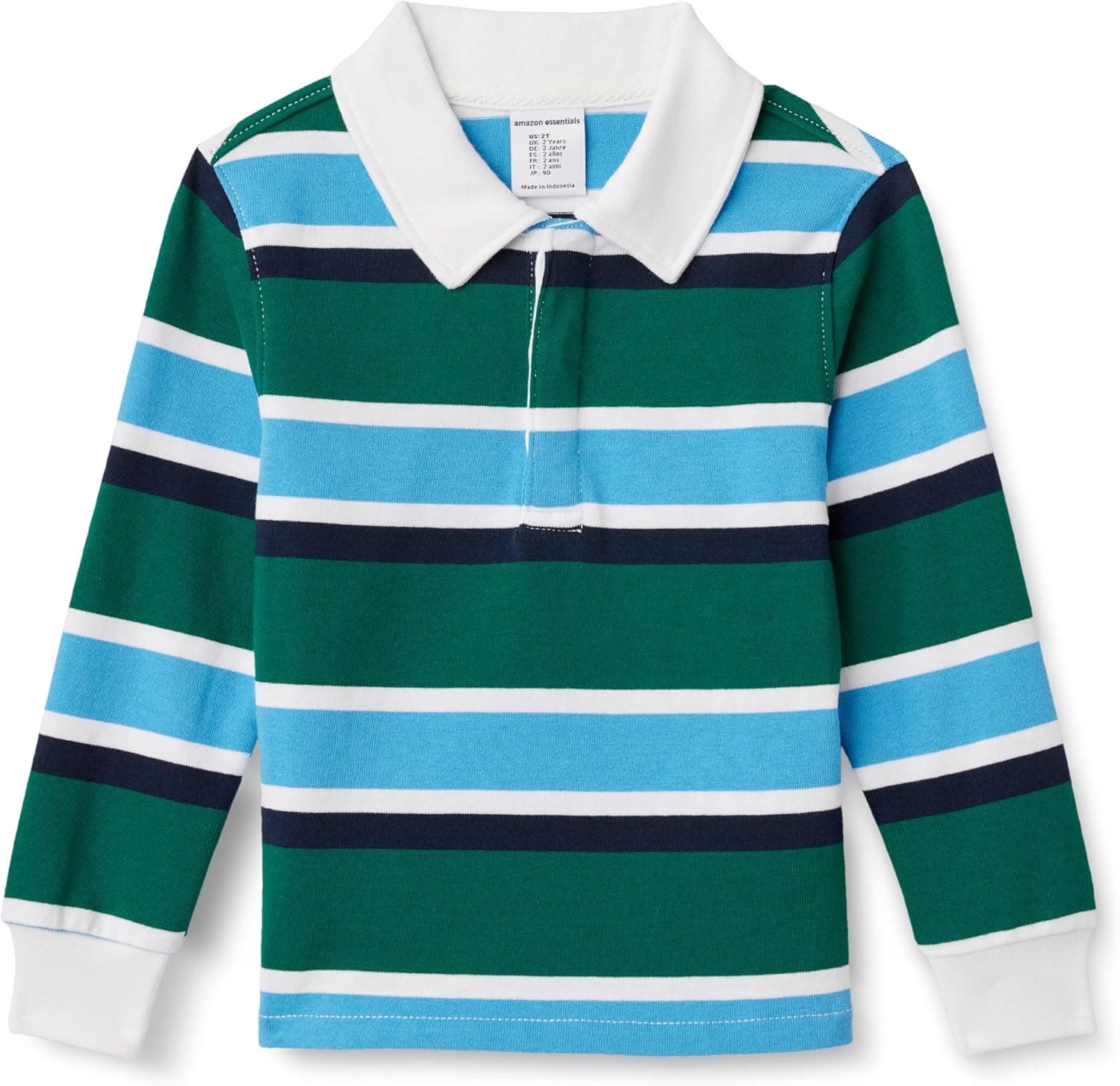 Save 51% on Amazon Essentials Boys' Rugby Polo Shirt