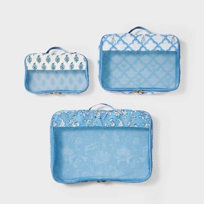 3pc Packing Cube Set Blue - Roller Rabbit x Target