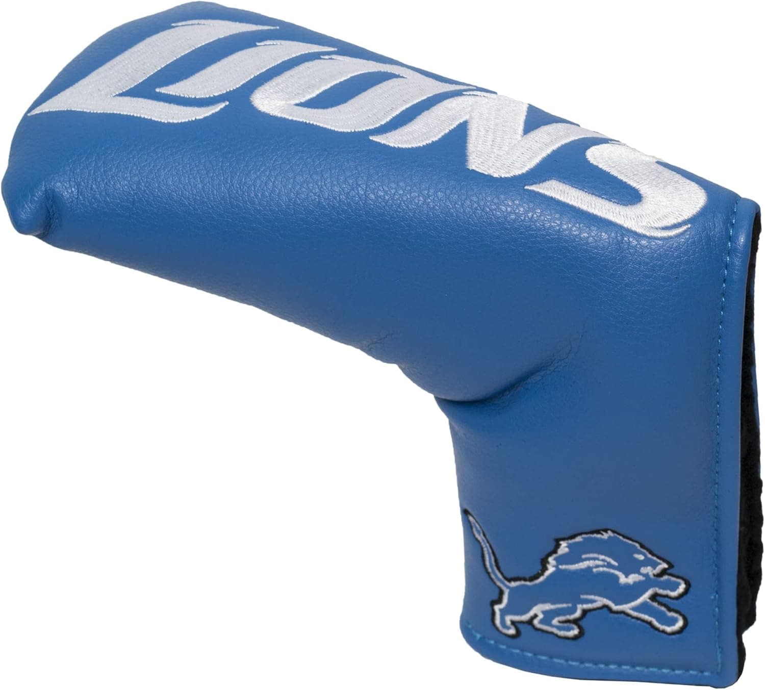 Team Golf NFL Detroit Lions Vintage Blade Putter Cover Golf Club Vintage Blade Putter Headcover, Form Fitting Design, Fits Scotty Cameron, Taylormade, Odyssey, Titleist, Ping, Callaway