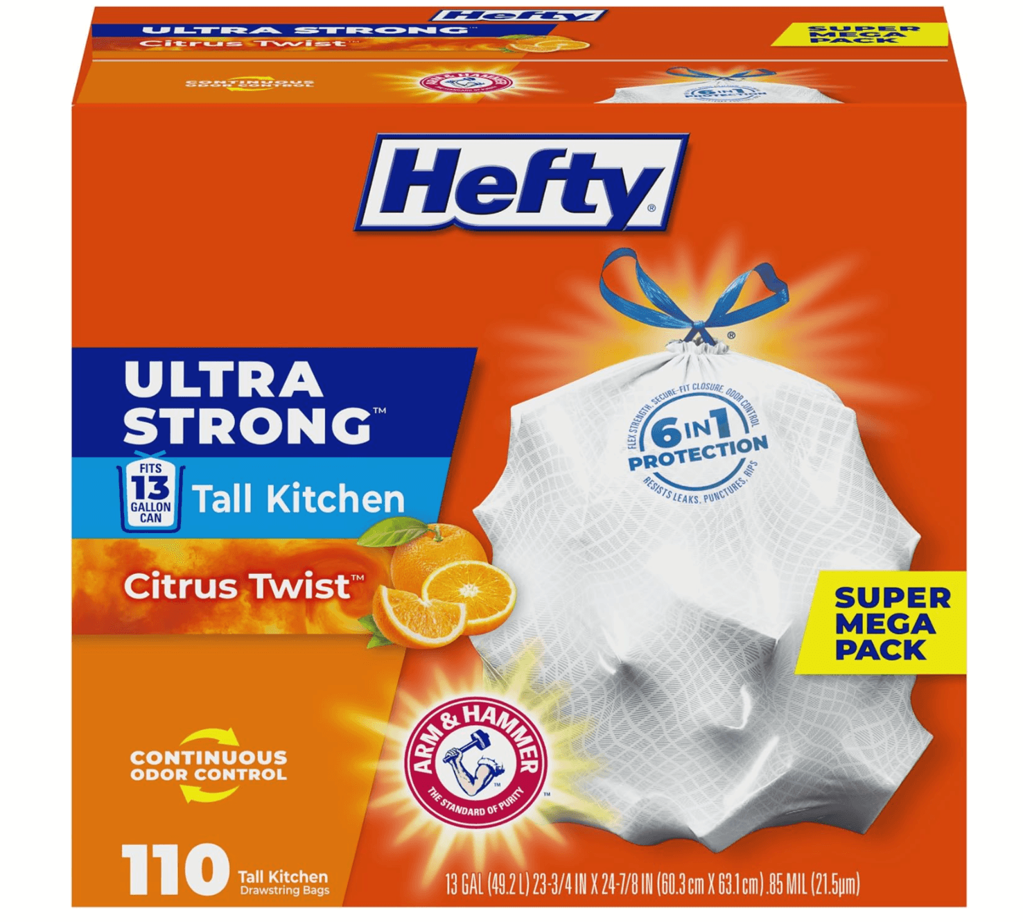 Hefty Ultra Strong Trash Bags - 52% Off on Amazon