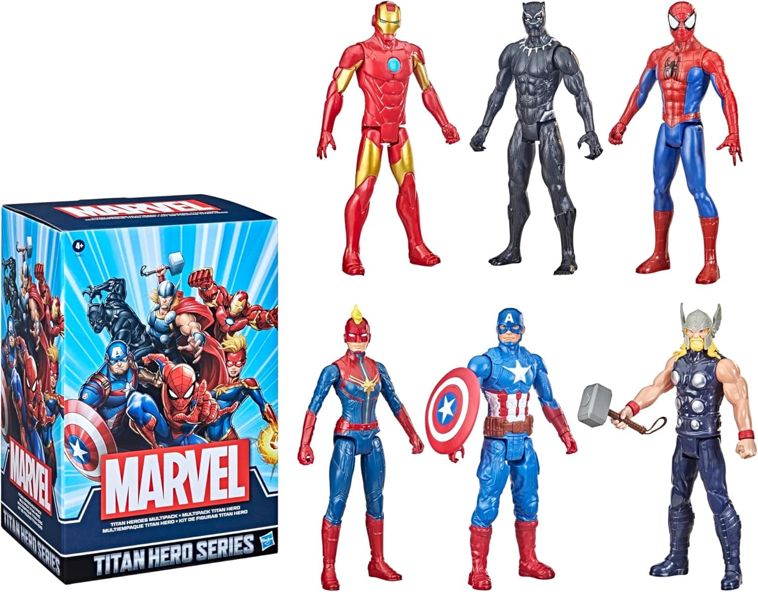 Marvel Titan Hero Series Action Figures - 6 Pack Exclusive
