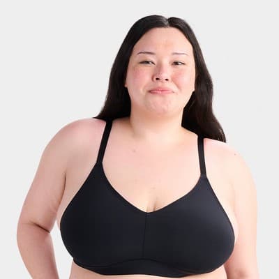Parade Women's Re:Play Triangle Wireless Bralette - Eightball 3XL: Adjustable Strap, Unpadded, Plus Size