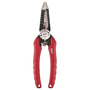 Milwaukee 6-in-1 Wire Strippers Pliers for $16