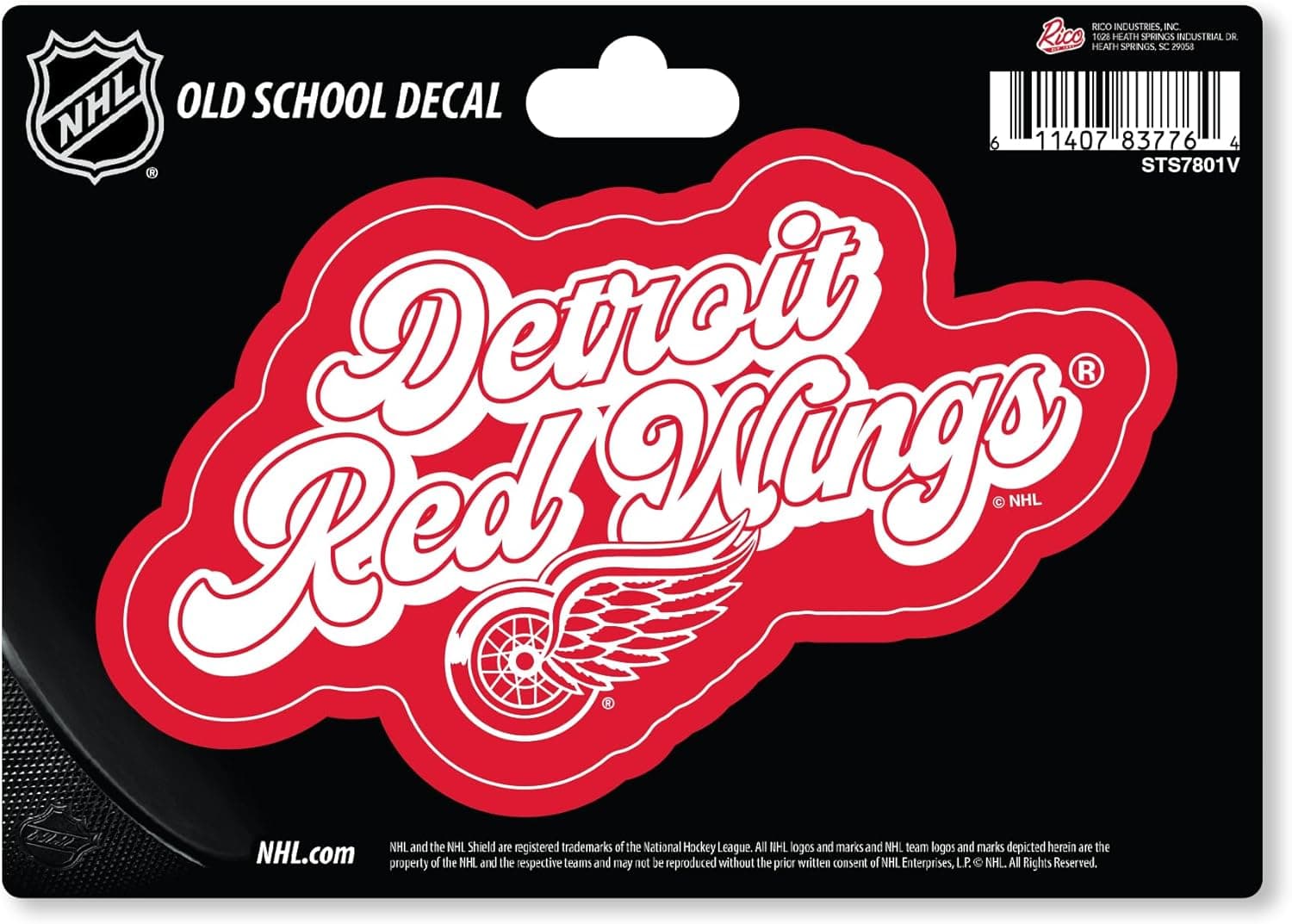 NHL Detroit Red Wings Vintage Decal - Save Over 25%