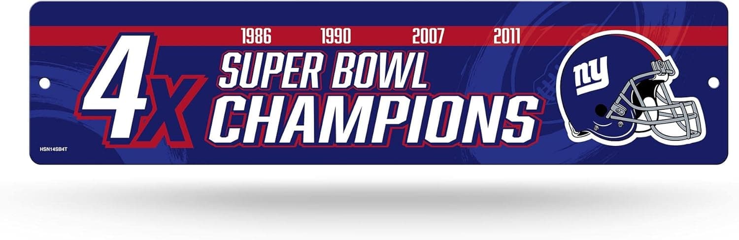 Elevate Your Giants Fandom with Official NFL Street Sign