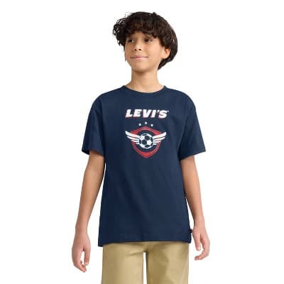 Levi's® Boys' Short Sleeve Soccer T-Shirt - Navy Blue XL