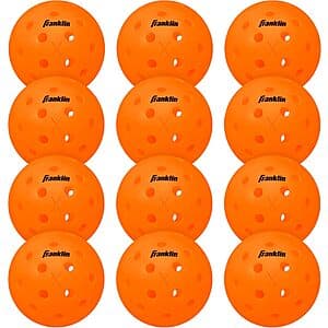 Franklin Sports X-40 Outdoor Pickleballs - 12-Count, $8.40 with Free Shipping