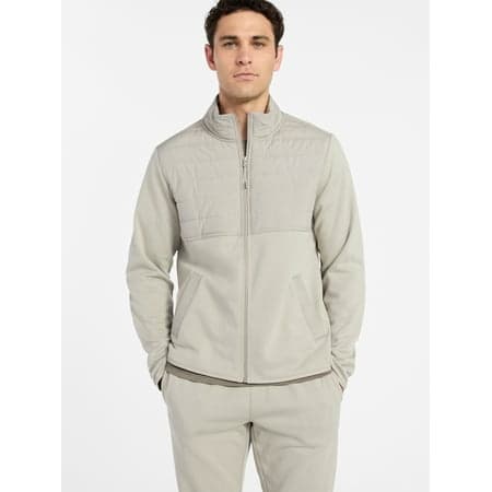 Athletic Works Men's and Big Men's Full Zip Mock Neck Hybrid Jacket, Size S-3XL