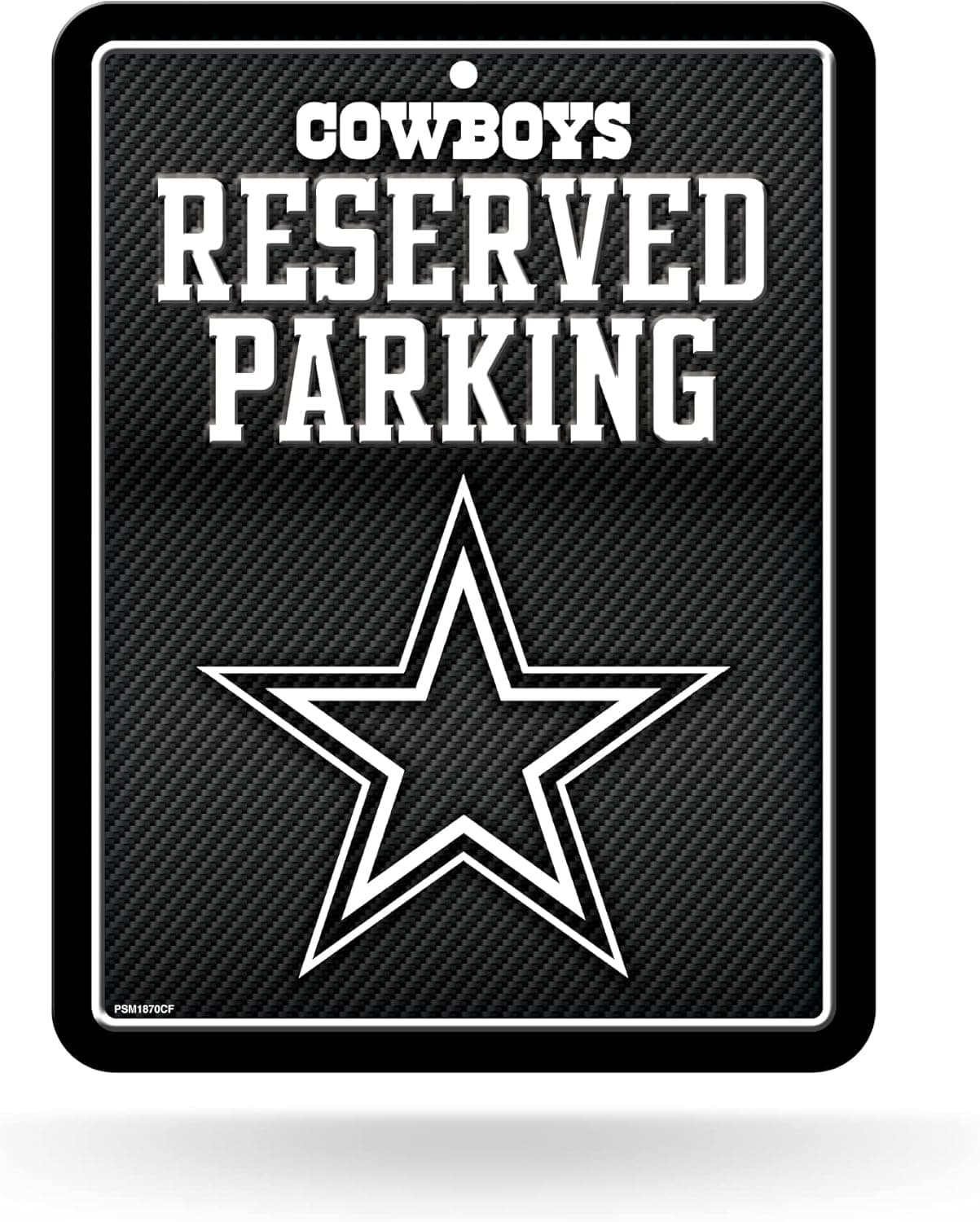 Stylish NFL Carbon Fiber Dallas Cowboys Parking Sign