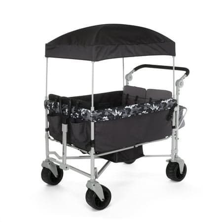 Safety 1st Summit Sprint Quad Wagon Stroller 4 Passenger, Charcoal Camo, Toddler, Unisex
