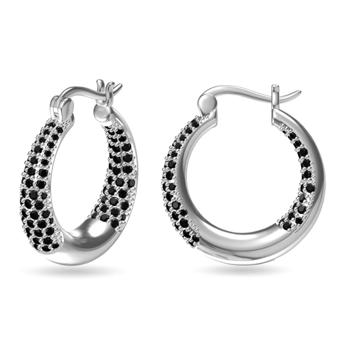 Austrian Crystal Hoop Earrings: 74% Off at Gem Jewelers