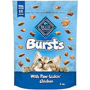 Blue Buffalo Bursts Crunchy & Creamy Cat Treats - Paw-Lickin' Chicken Flavor for $1.80