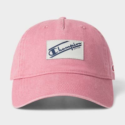 Champion Adult Pigment-Washed Twill Baseball Hat - Cosmic Pink