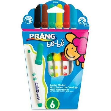 Prang be-be Jumbo Markers Assorted - 10 / Box