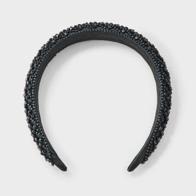 Beaded Padded Headband - A New Day™ Black