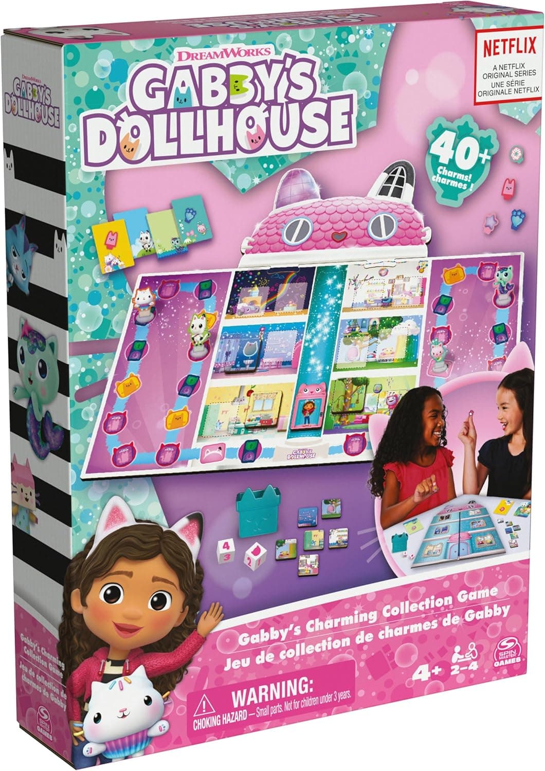 Spin Master Games Gabby's Dollhouse Board Game for Kids & Family