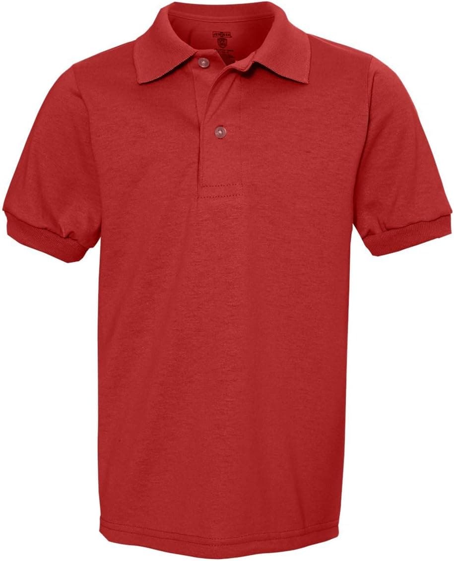Save 62% on Jerzees Boys' Uniform Polo 2-Pack