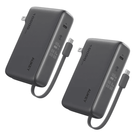 2pk Aukey All-in-One Power Banks $25