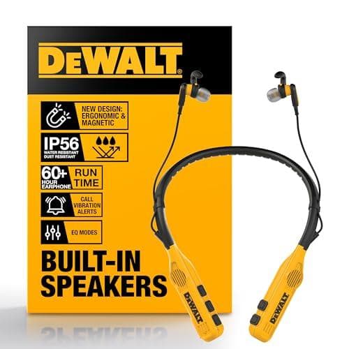 DEWALT Bluetooth Headphones with Speakers: 19% Off on Amazon