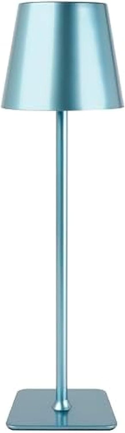 Elegant Blue Rechargeable LED Lamp with Touch Control