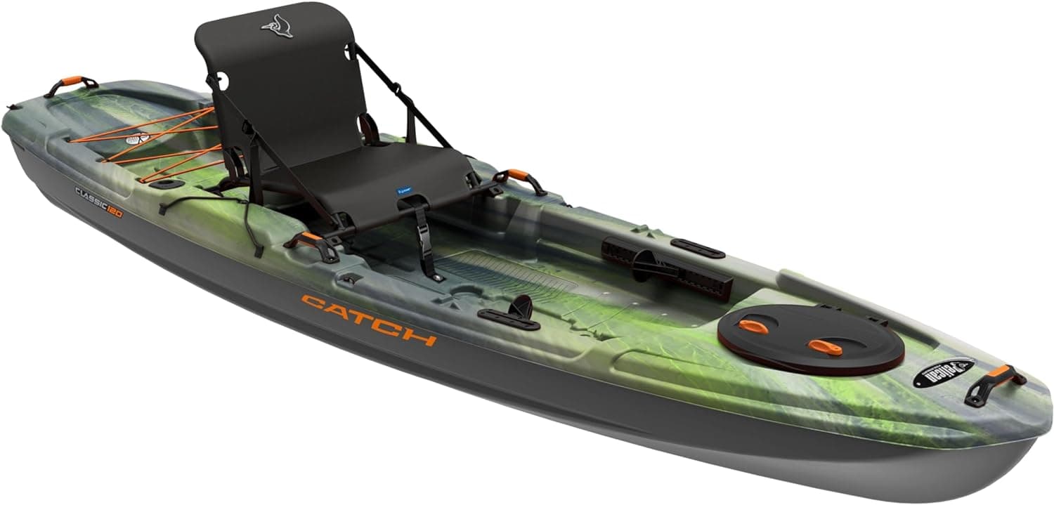 Pelican Catch Classic 120 Fishing Kayak - 12ft, Multiple Storage