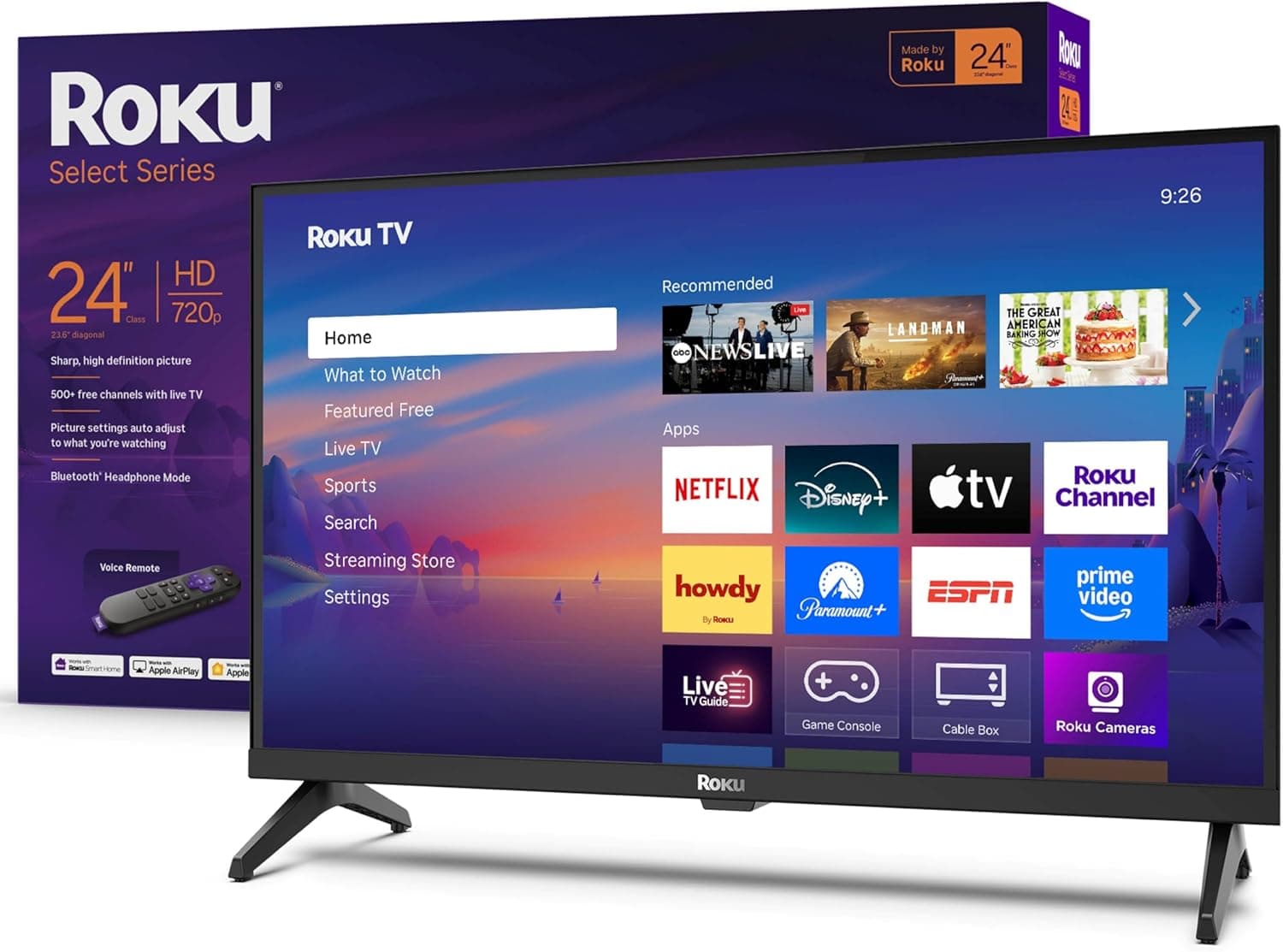 Roku Smart TV: 24-Inch 720p HD with Voice Remote
