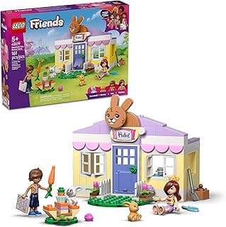 LEGO Friends Heartlake City Bunny Hotel Building Toy for Girls & Boys - Pretend Play Set for Kids, Ages 5+ - W/Paisley & Leo Minidolls, 2 Toy Bunnies, & Accessories - Gift Idea for Birthdays - 42679