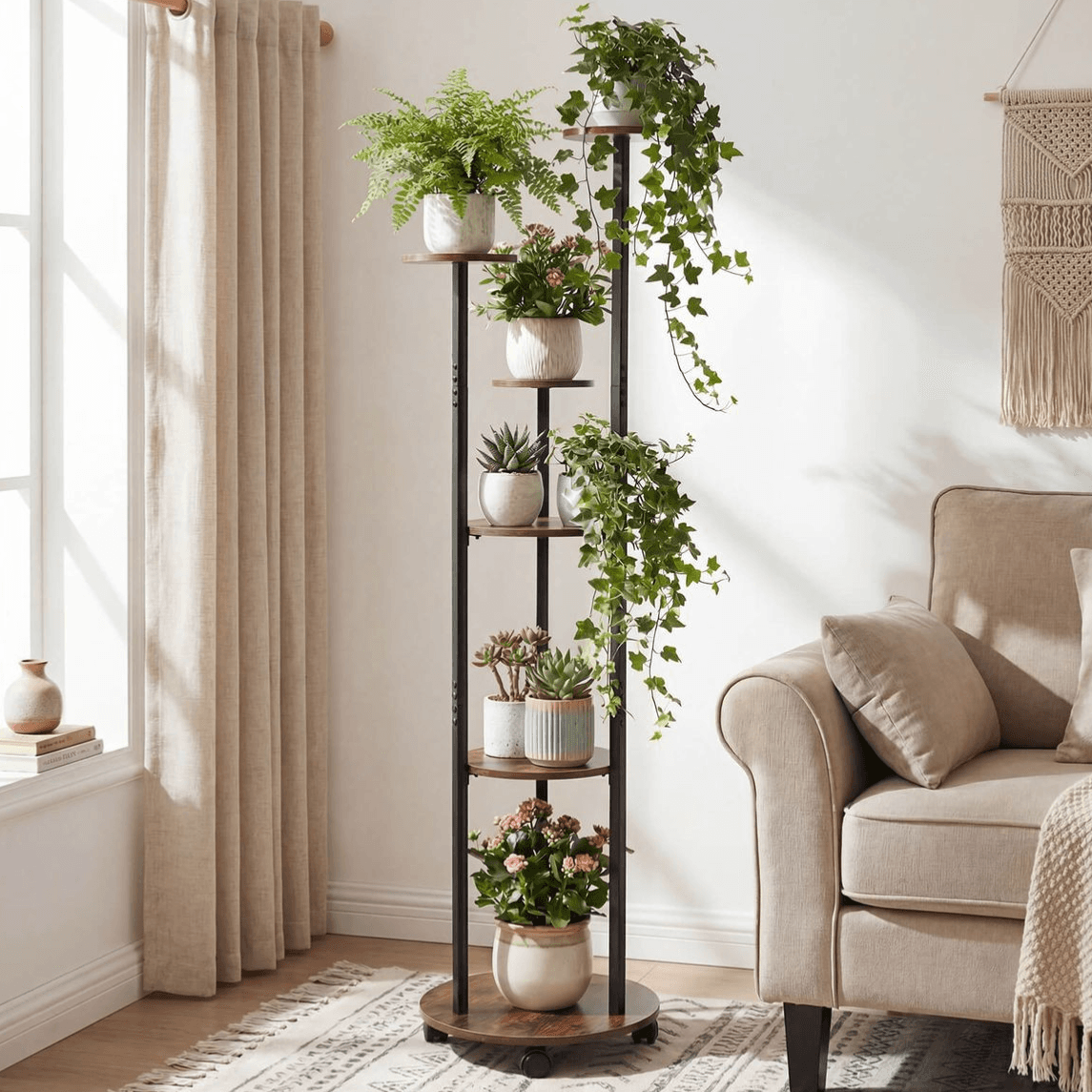 Costway Plant Stand for $46 - No Windowsill Needed
