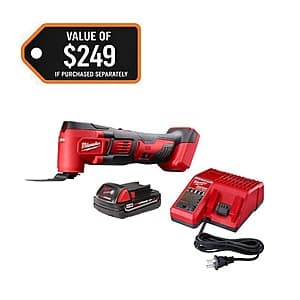 Milwaukee M18 Cordless Oscillating Multi-Tool with Battery and Charger - $99 + Free Shipping