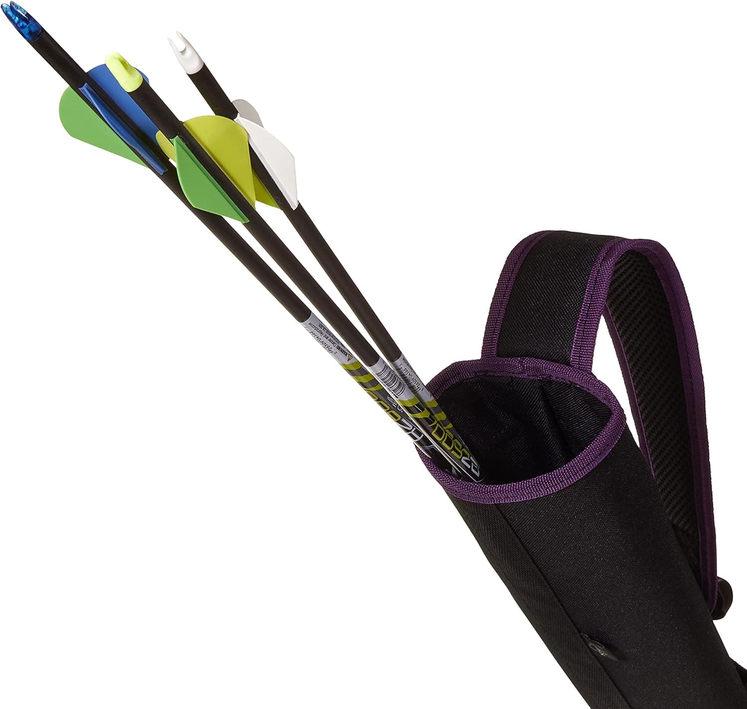 Compact Archery Quiver in Sleek Purple & Black