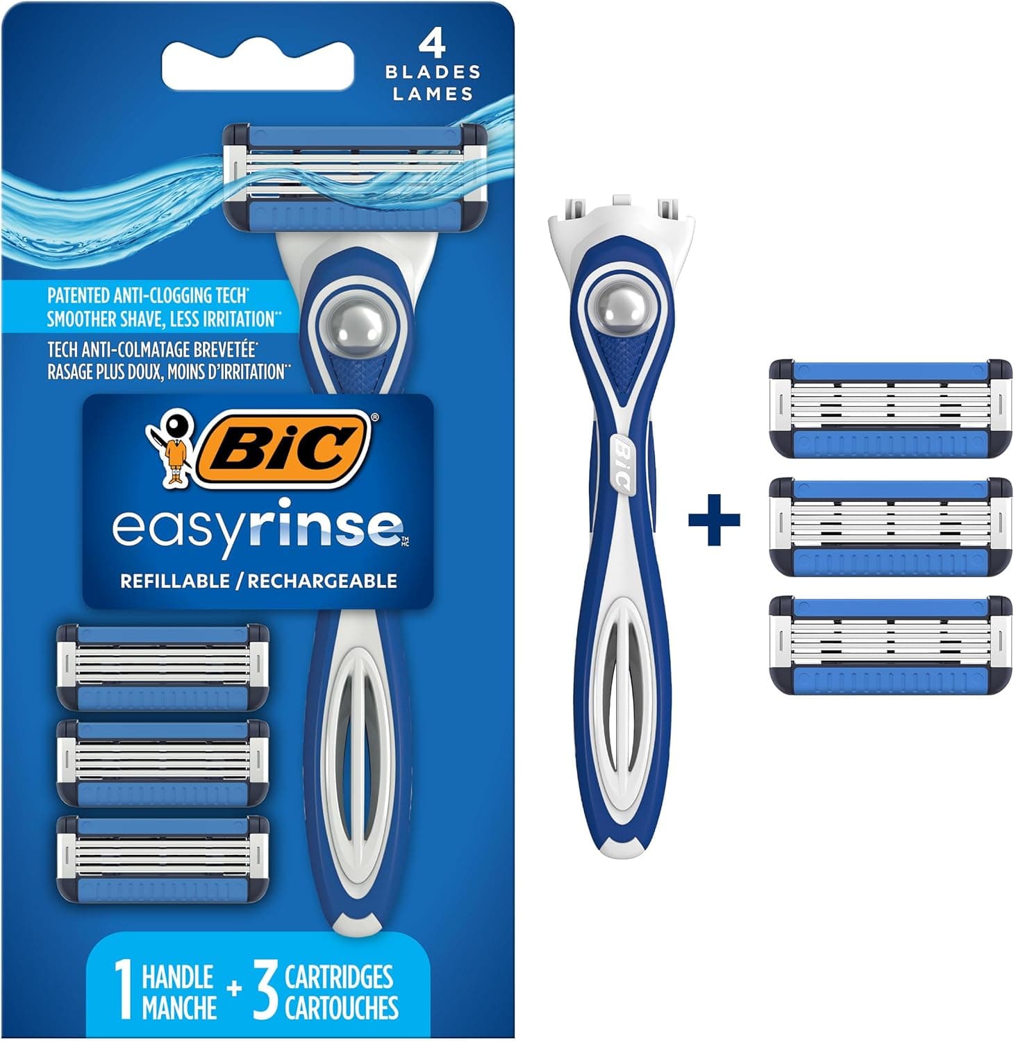 BIC EasyRinse Refillable Men's Razors - 35% Off