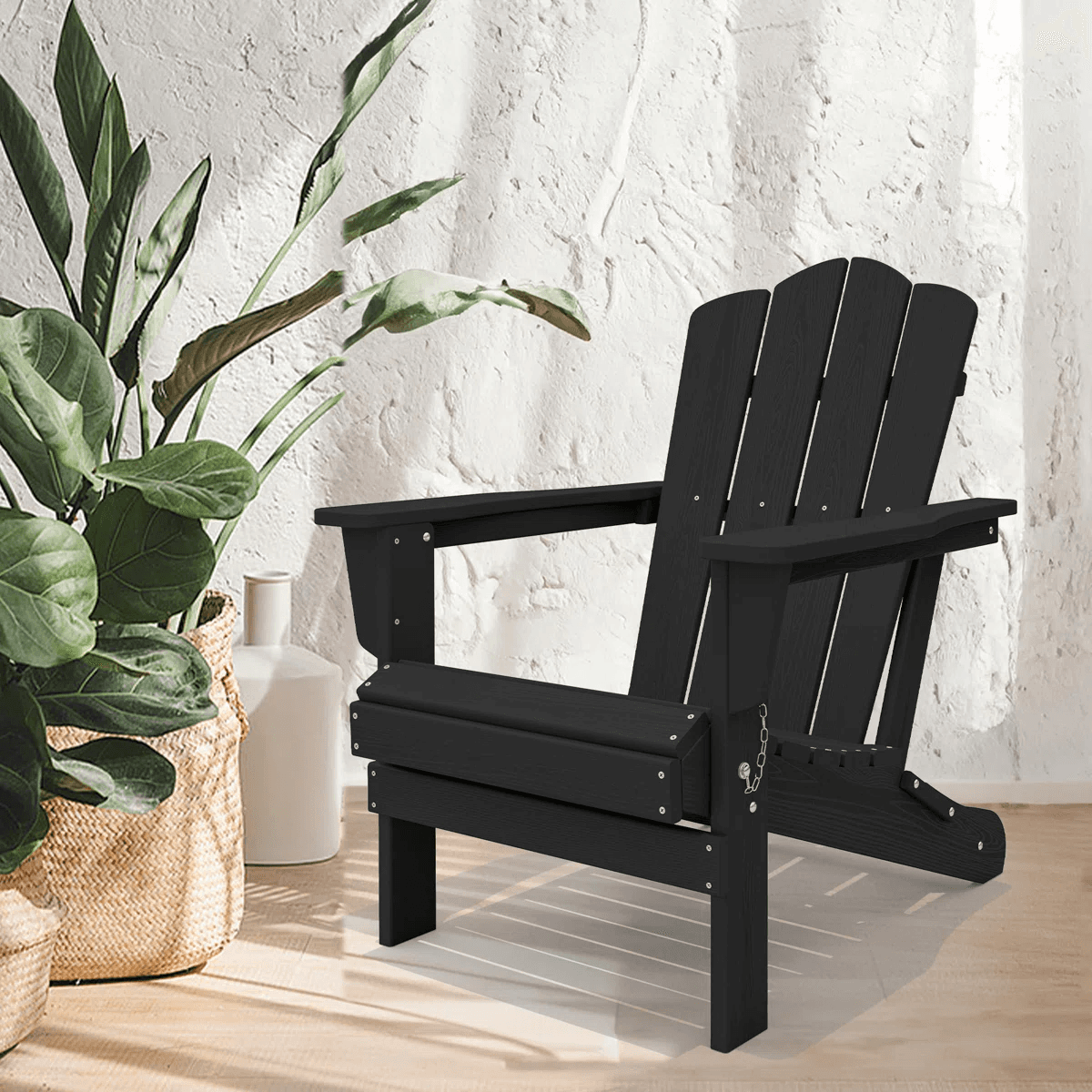 Relax in a Foldable Adirondack Chair from Wayfair for $77