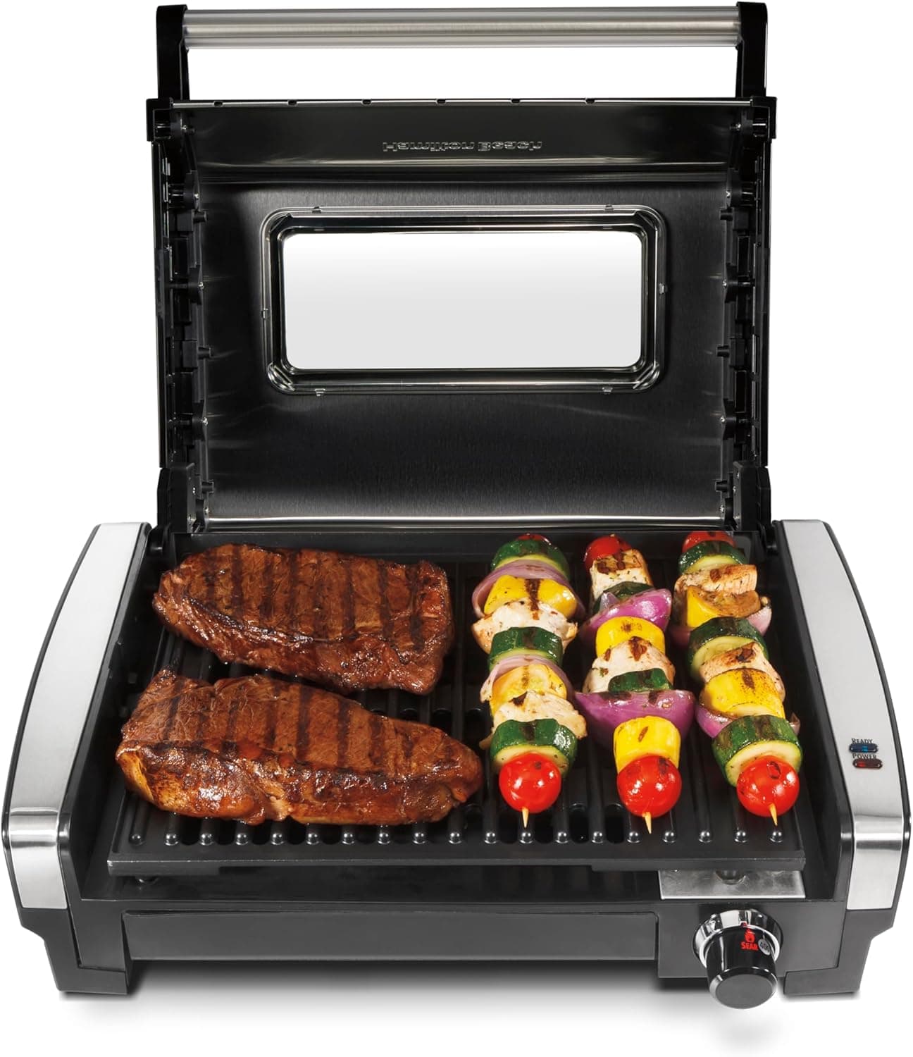 Sear Meats to Perfection with Hamilton Beach Indoor Grill