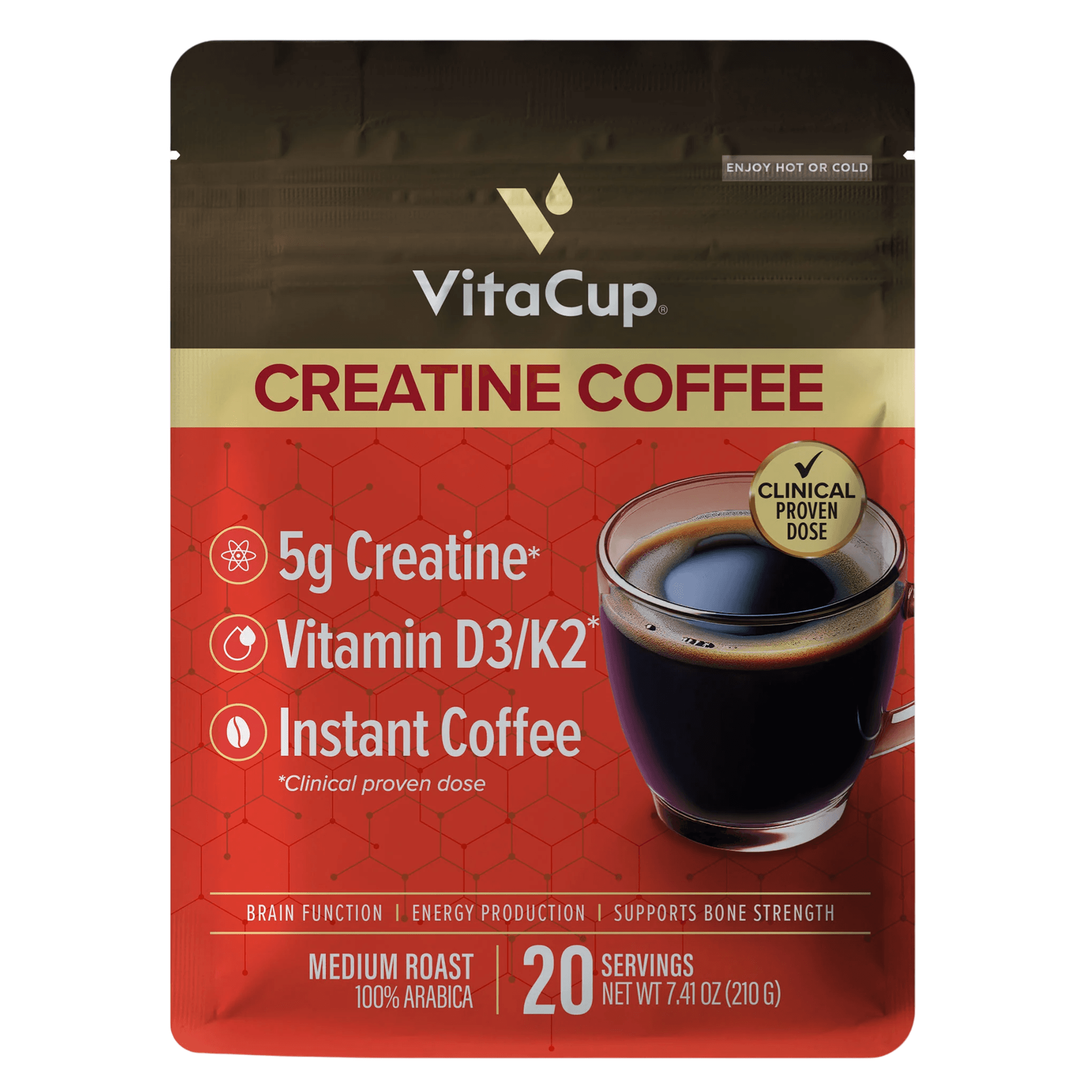 Boost Your Caffeine with VitaCup Creatine Instant Coffee