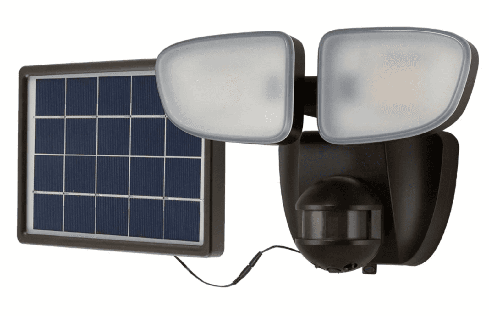 Halo Solar Outdoor 2000-Lumen Twin Head Flood and Security Light Walmart