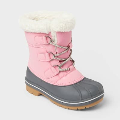 Kids' Kit Waterproof Snow Boots - Cat & Jack™ Pink 3