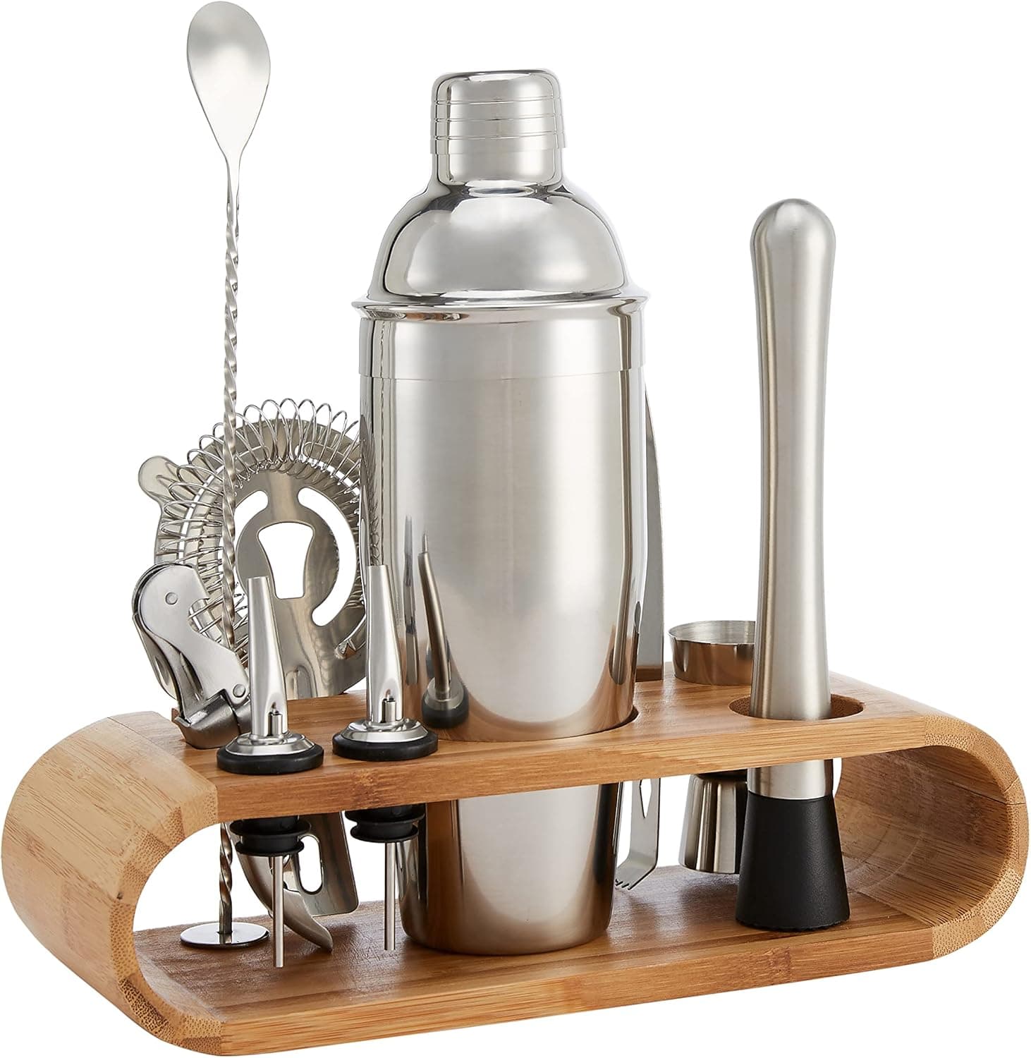 Elevate Your Home Bar with the Amazon Basics Cocktail Shaker Set