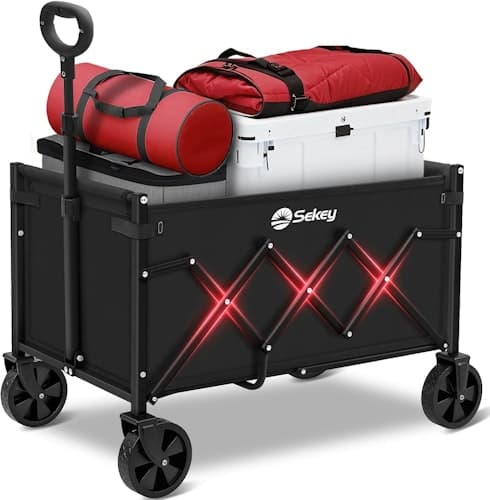 Foldable Wagon with 25% Off - 220lb Capacity by Sekey