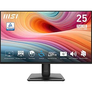 MSI PRO IPS LCD FHD 120Hz 1ms Adaptive Sync Monitor for $70