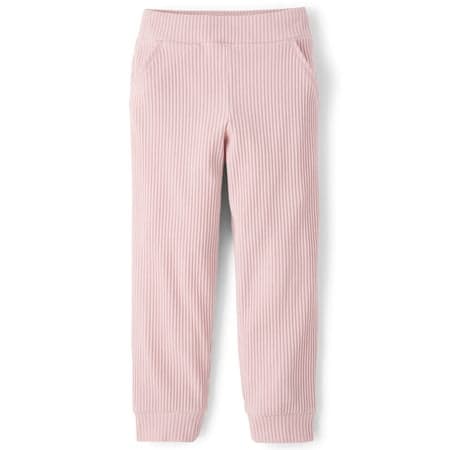 The Children's Place Girls Active Cozy Plush Rib Jogger Pants, Sizes XS-XXL
